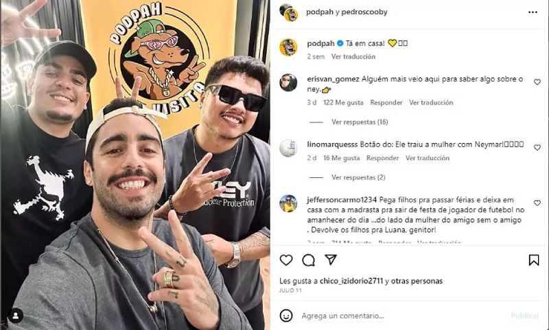 Neymar được cho là đã có quan hệ tình dục với Pedro Scooby